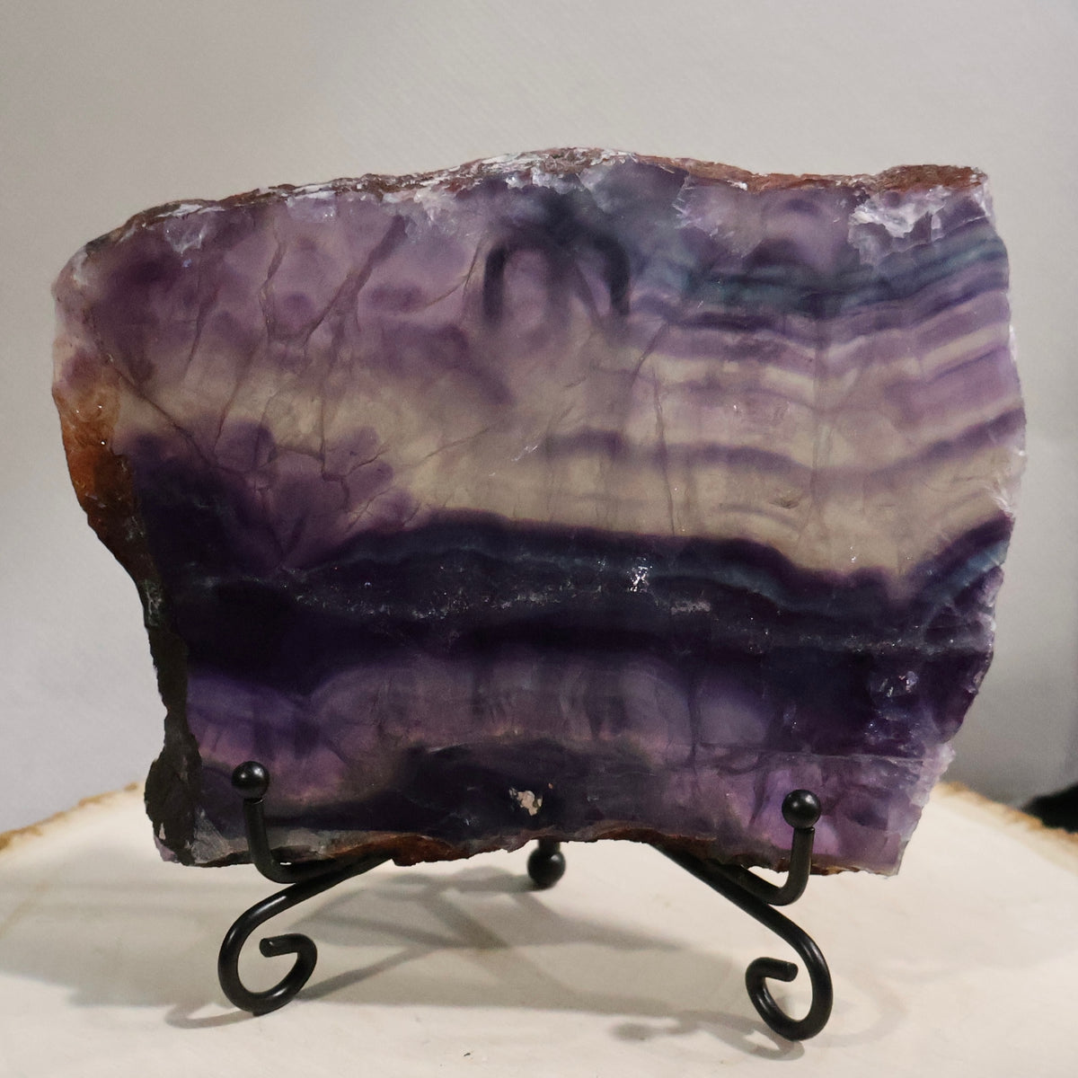 Fluorite Slab w/Stand