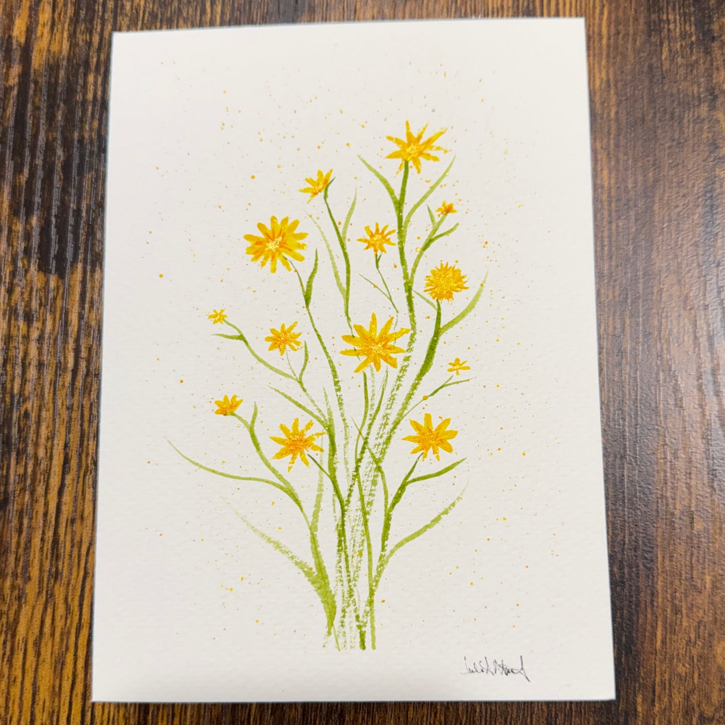Greeting Card - Hand Painted - Blank Inside
