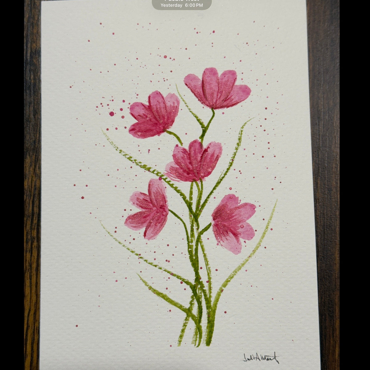 Greeting Card - Hand Painted - Blank Inside