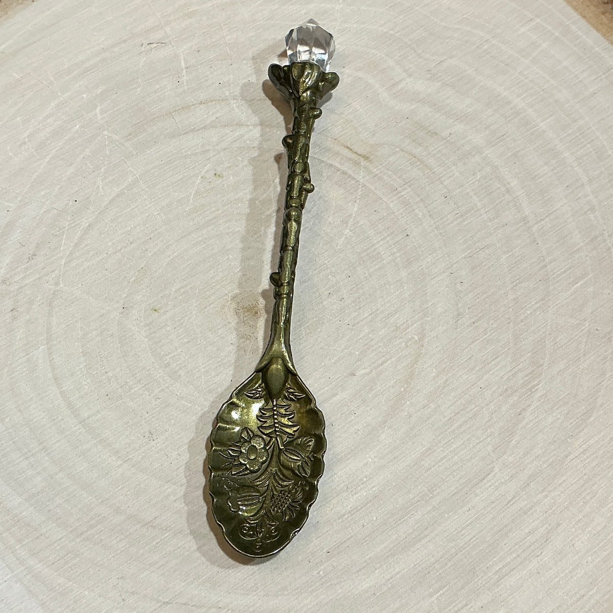 Herb Apothecary Spoon with Faux Crystal