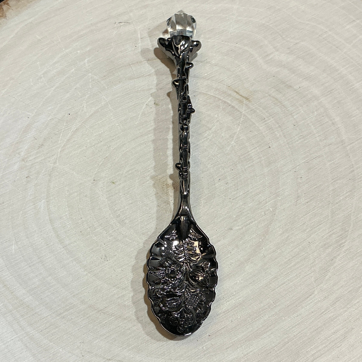 Herb Apothecary Spoon with Faux Crystal