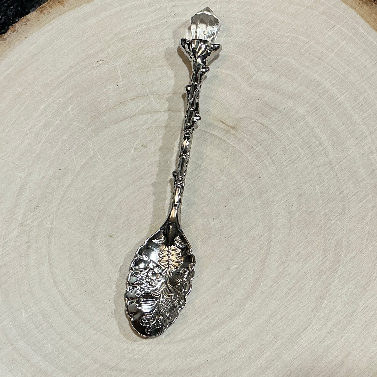Herb Apothecary Spoon with Faux Crystal