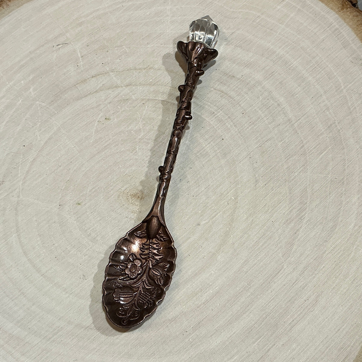 Herb Apothecary Spoon with Faux Crystal