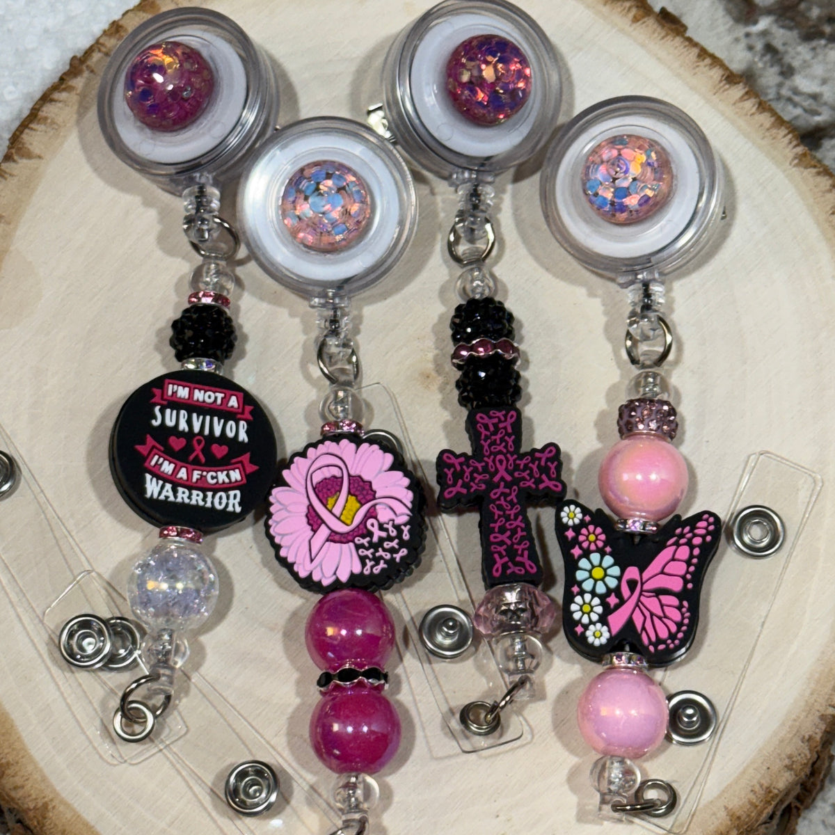 Badge Reel - Breast Cancer Awareness