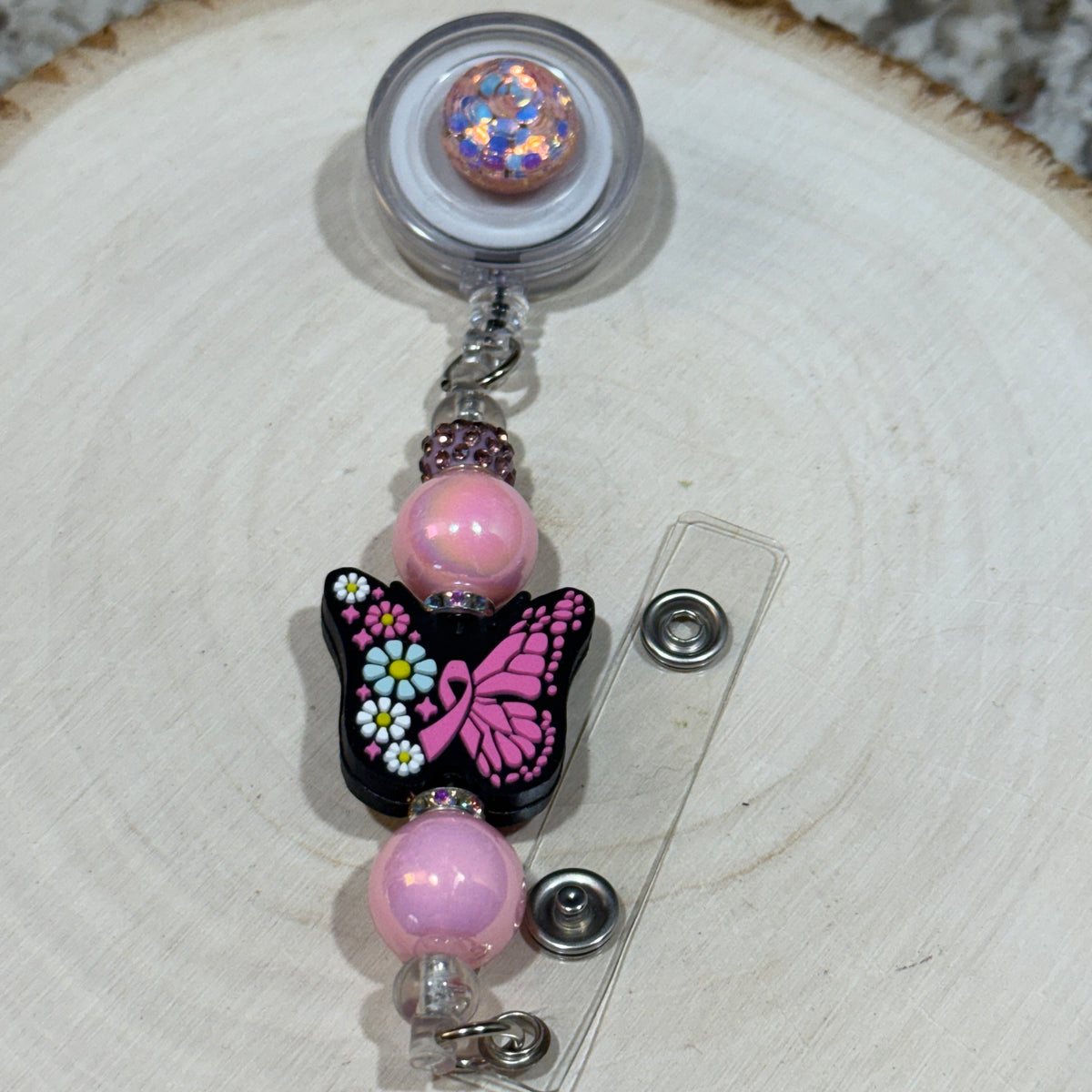 Badge Reel - Breast Cancer Awareness