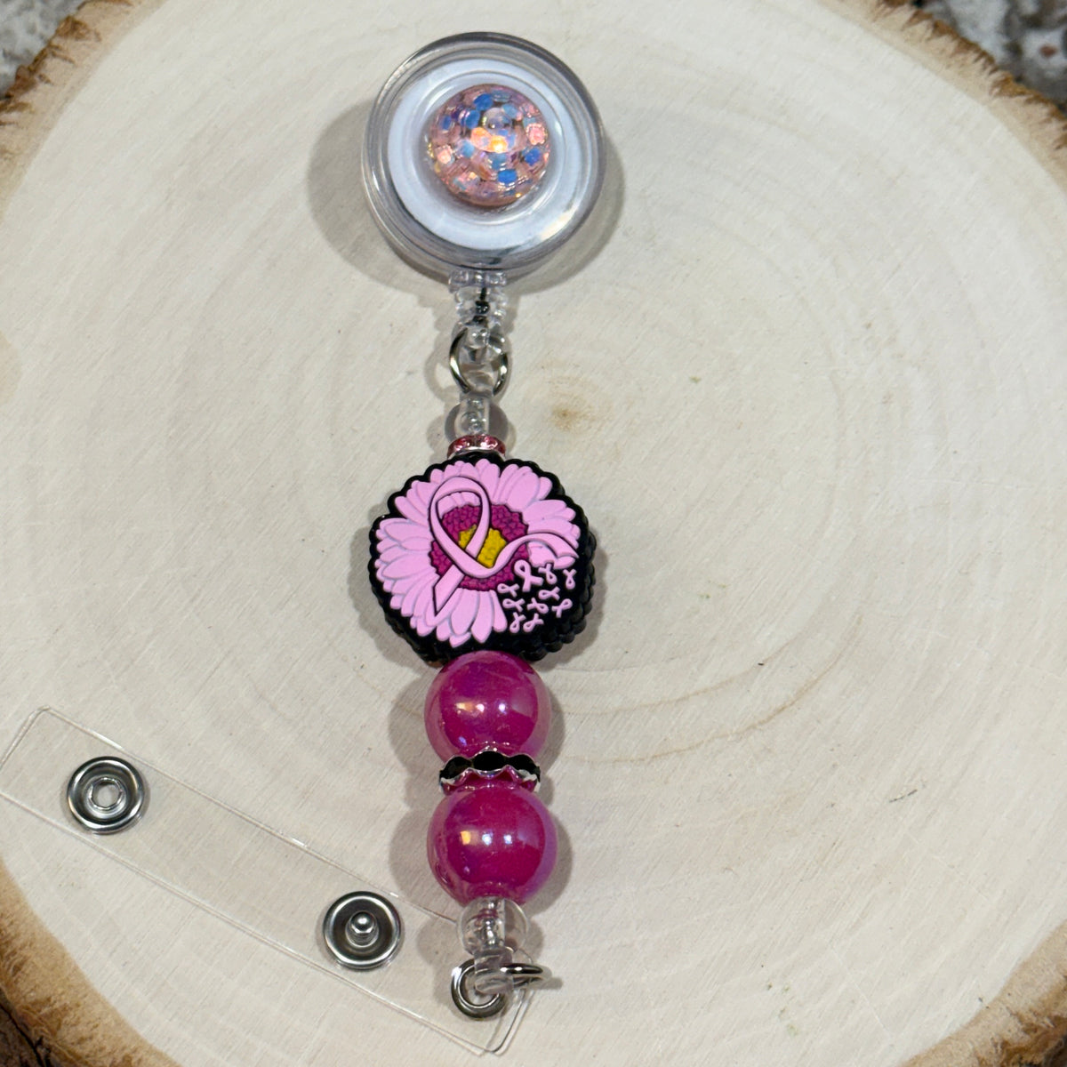 Badge Reel - Breast Cancer Awareness