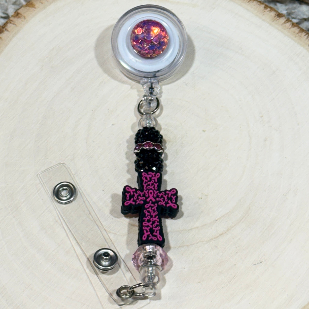 Badge Reel - Breast Cancer Awareness