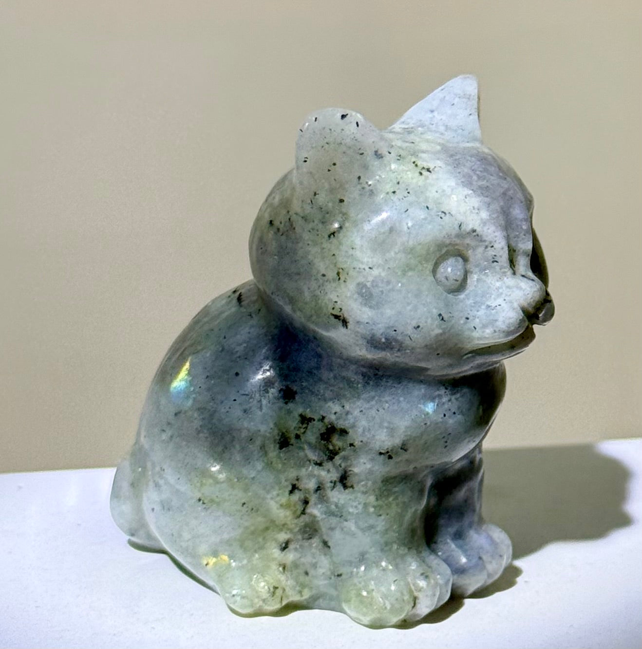 Crystal Cat Carving