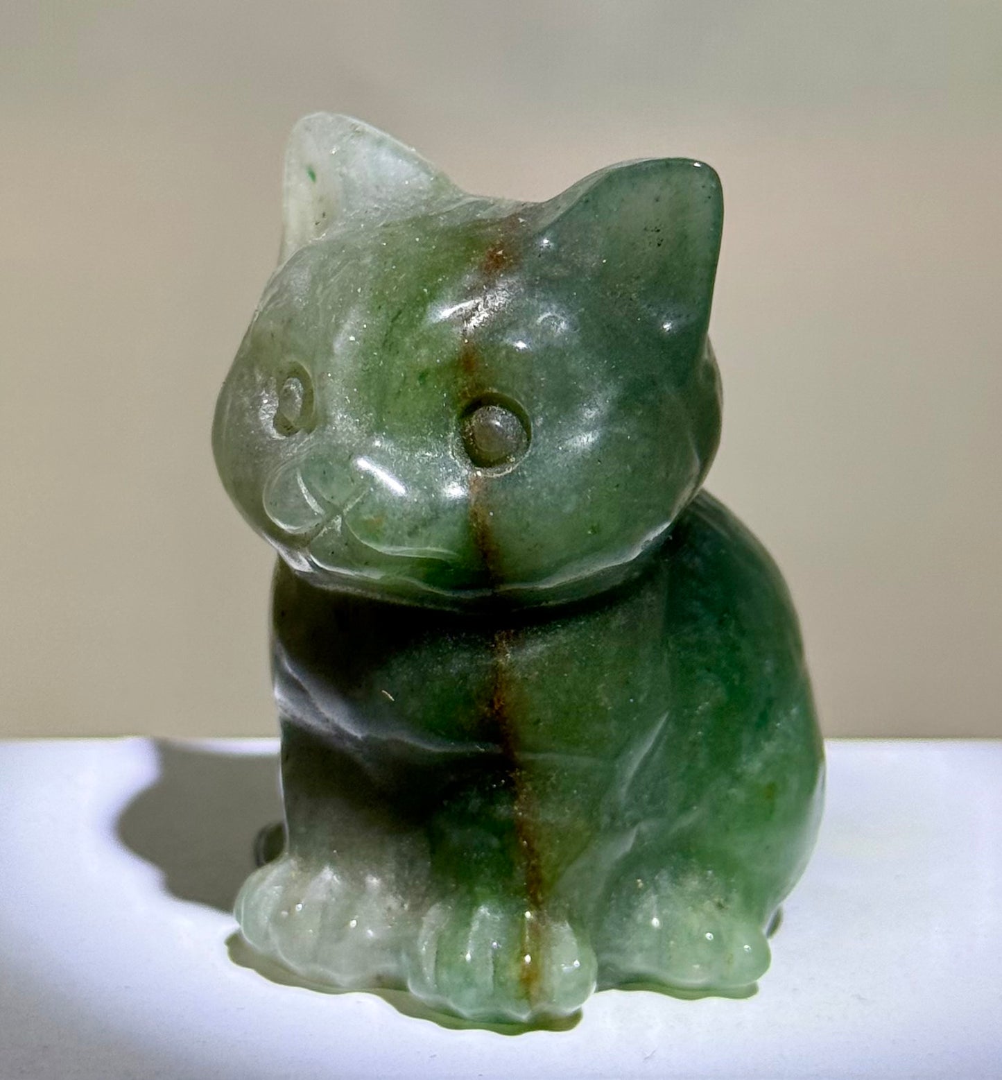 Crystal Cat Carving