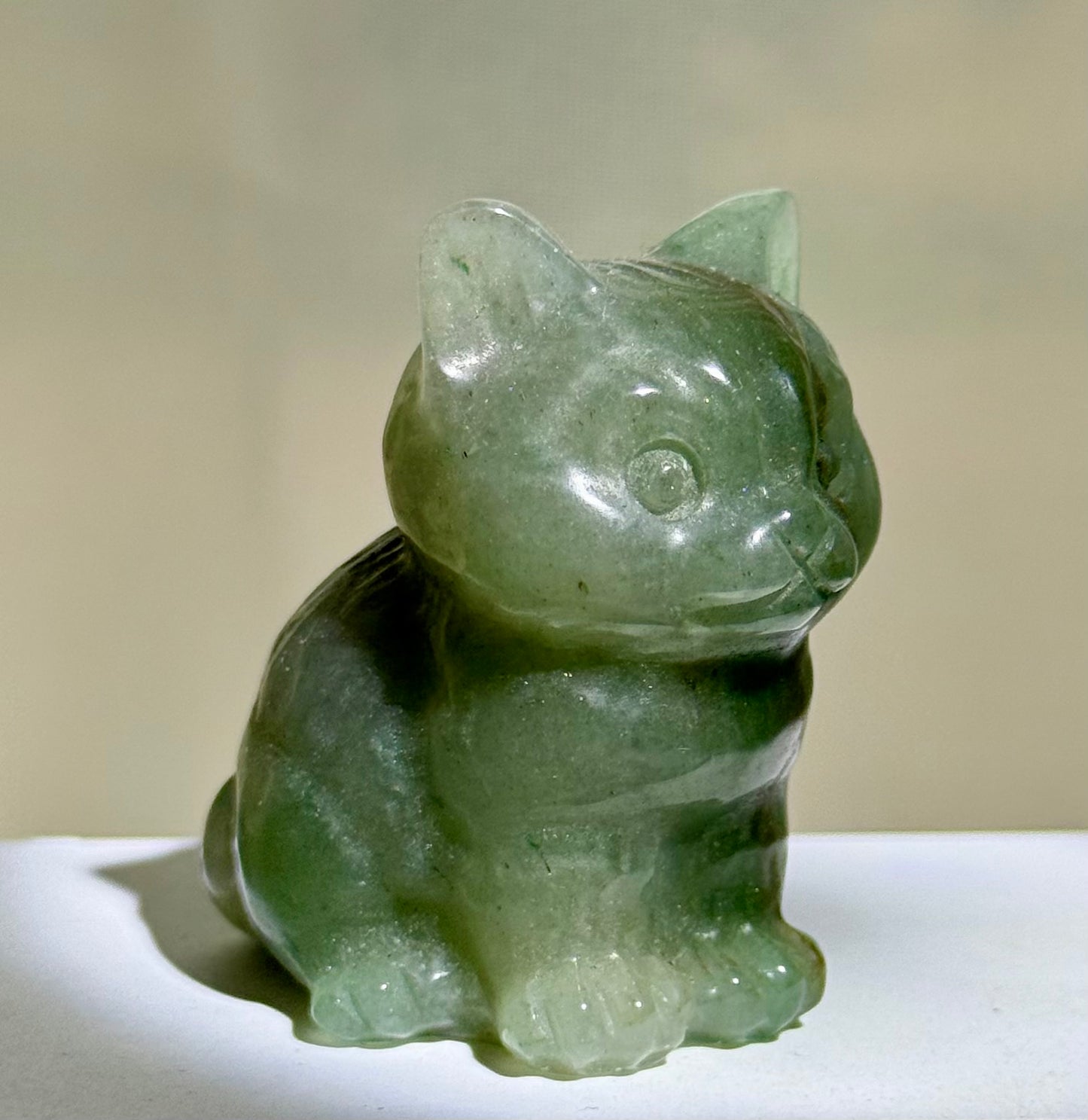 Crystal Cat Carving