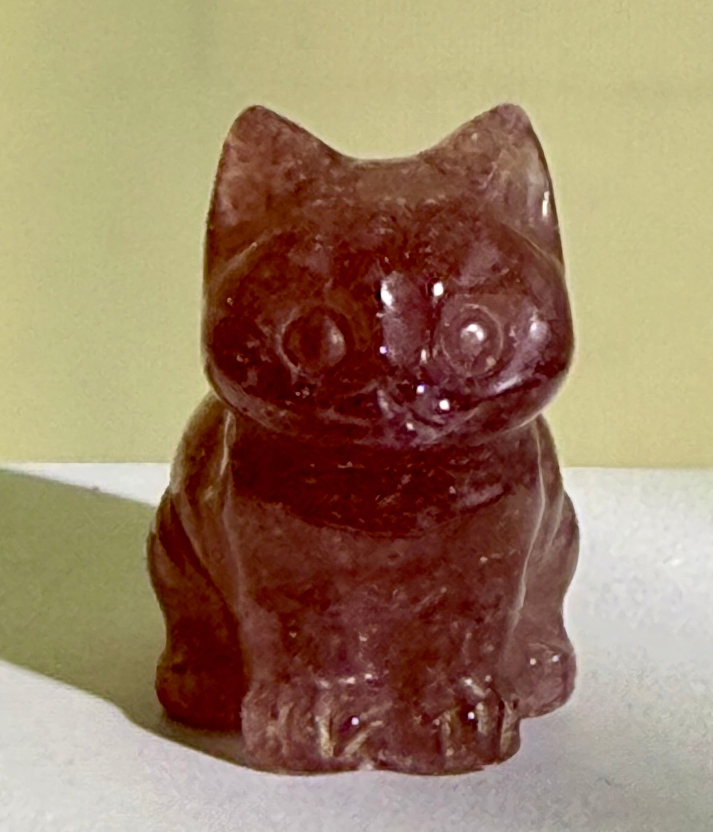 Crystal Cat Carving