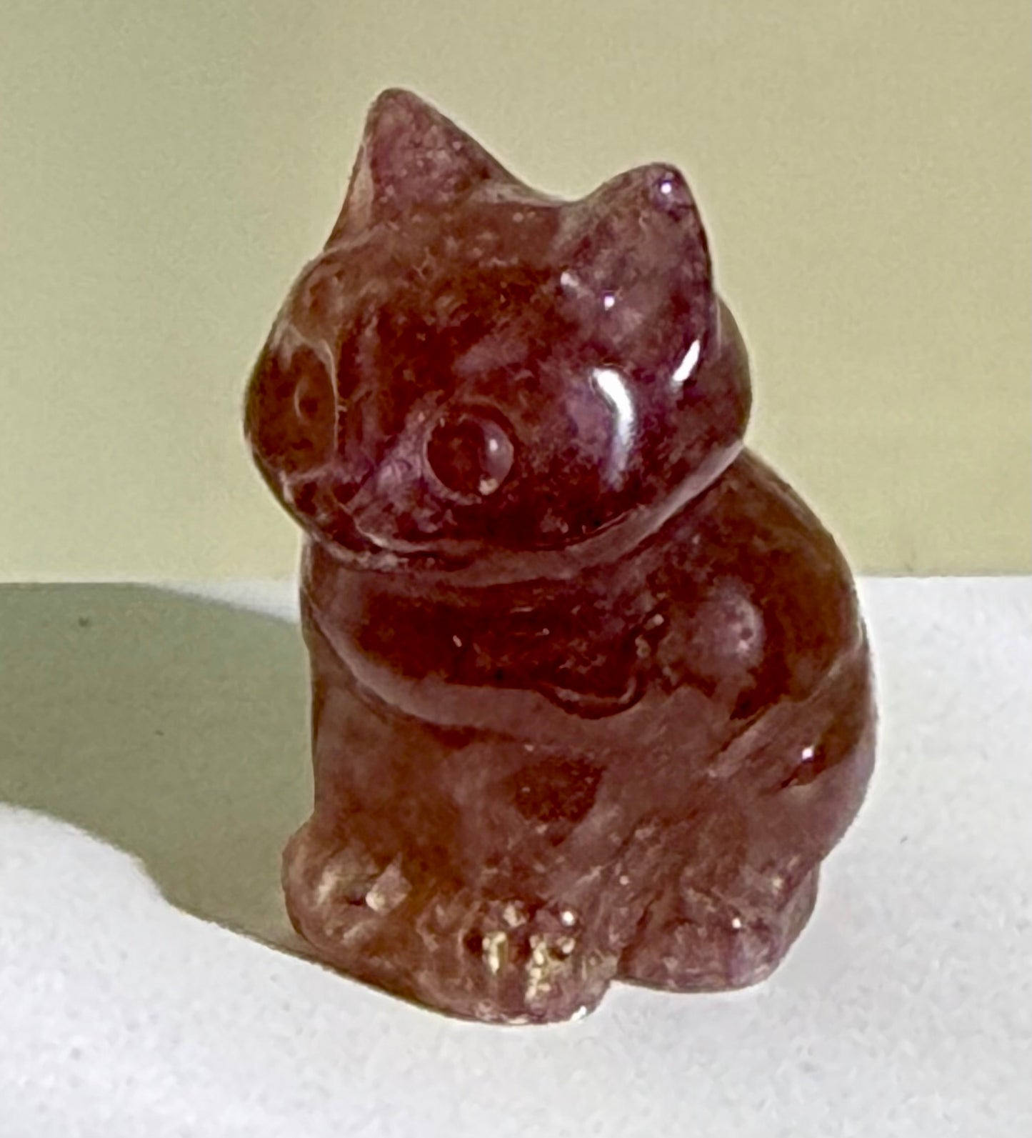 Crystal Cat Carving