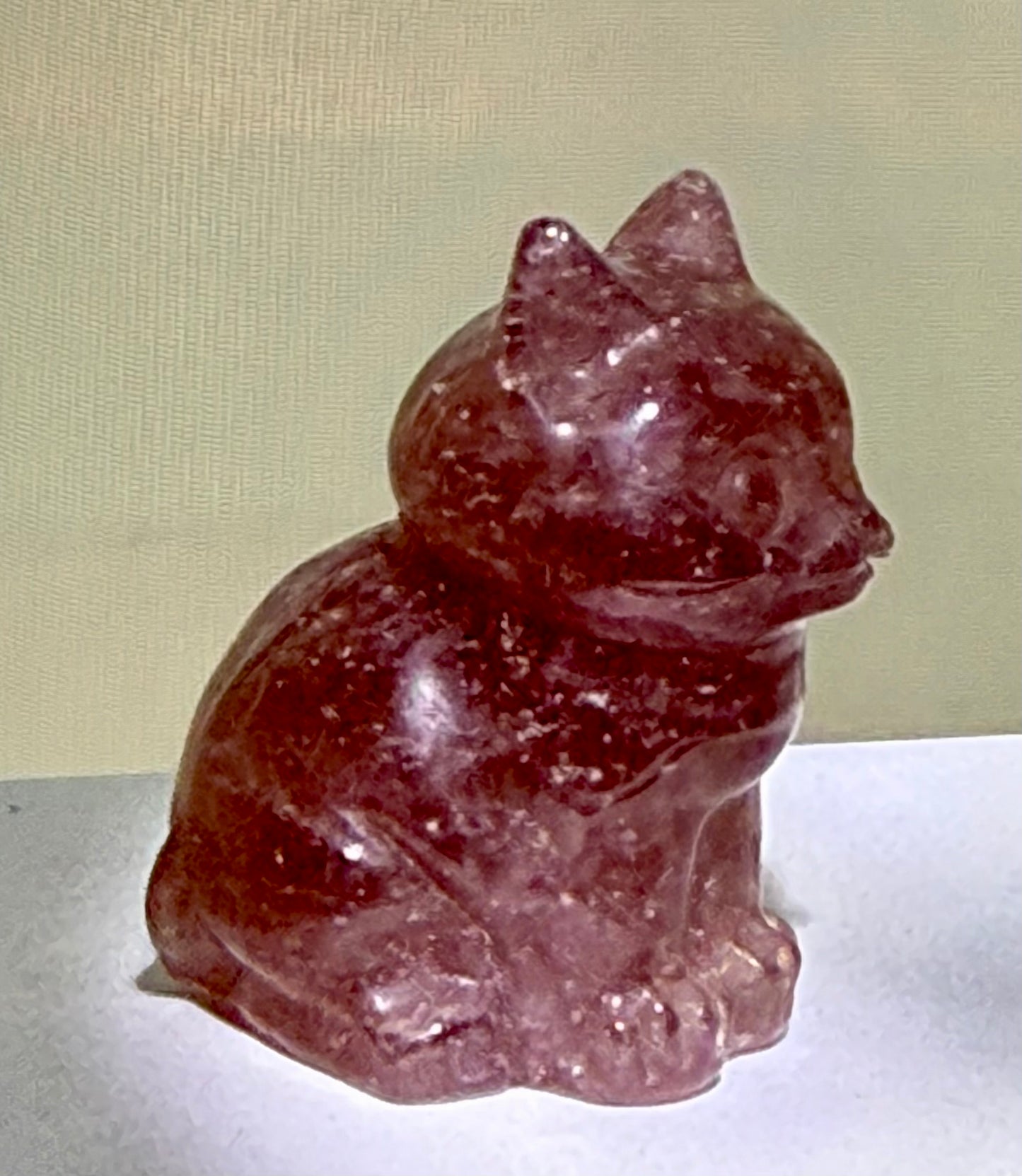 Crystal Cat Carving