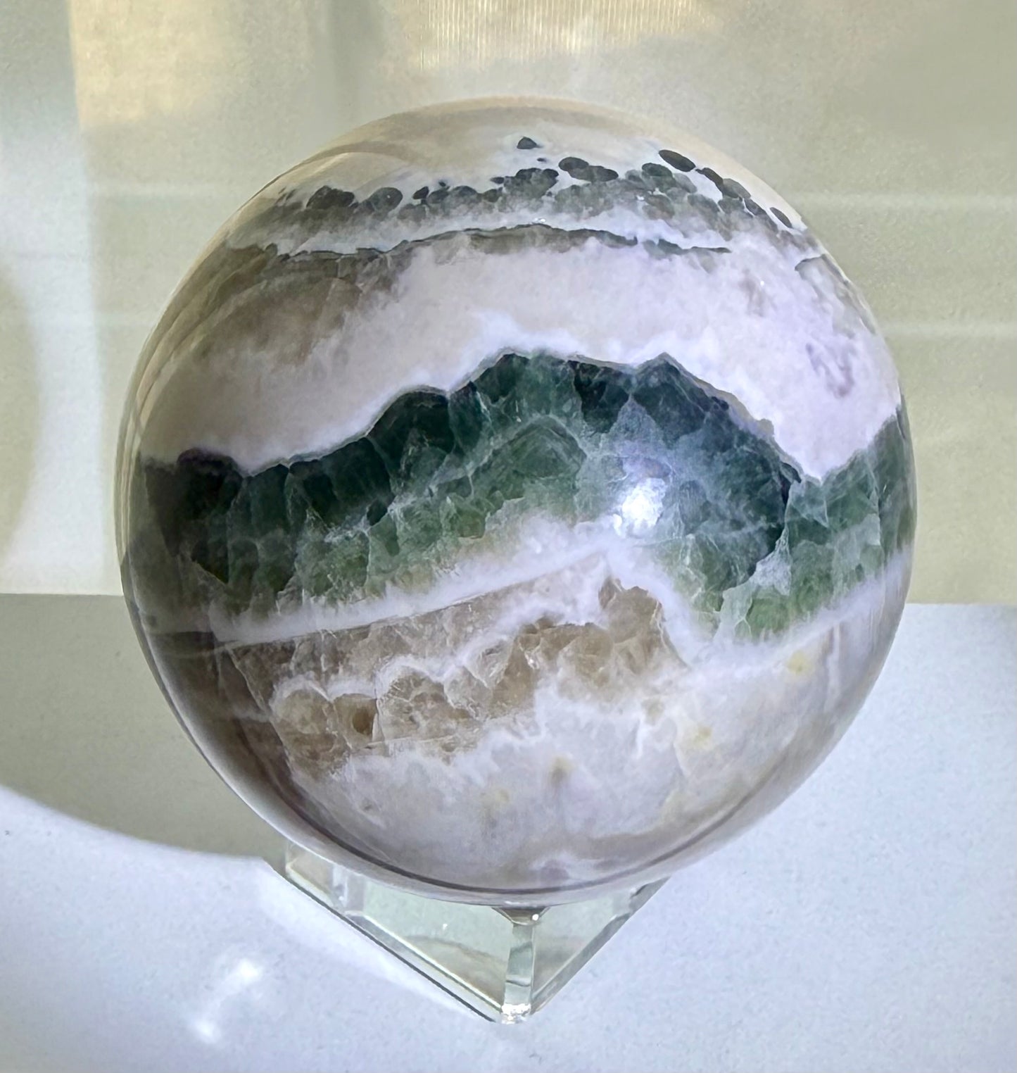 Fluorite Agate Sphere