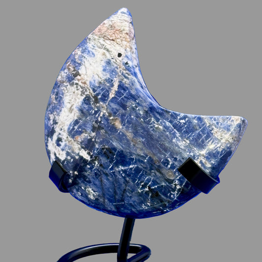Sodalite Moon with Stand