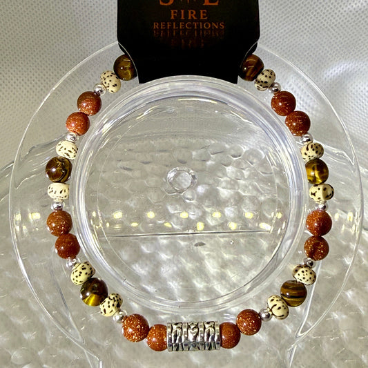 Goldstone & Tiger’s Eye Bracelet