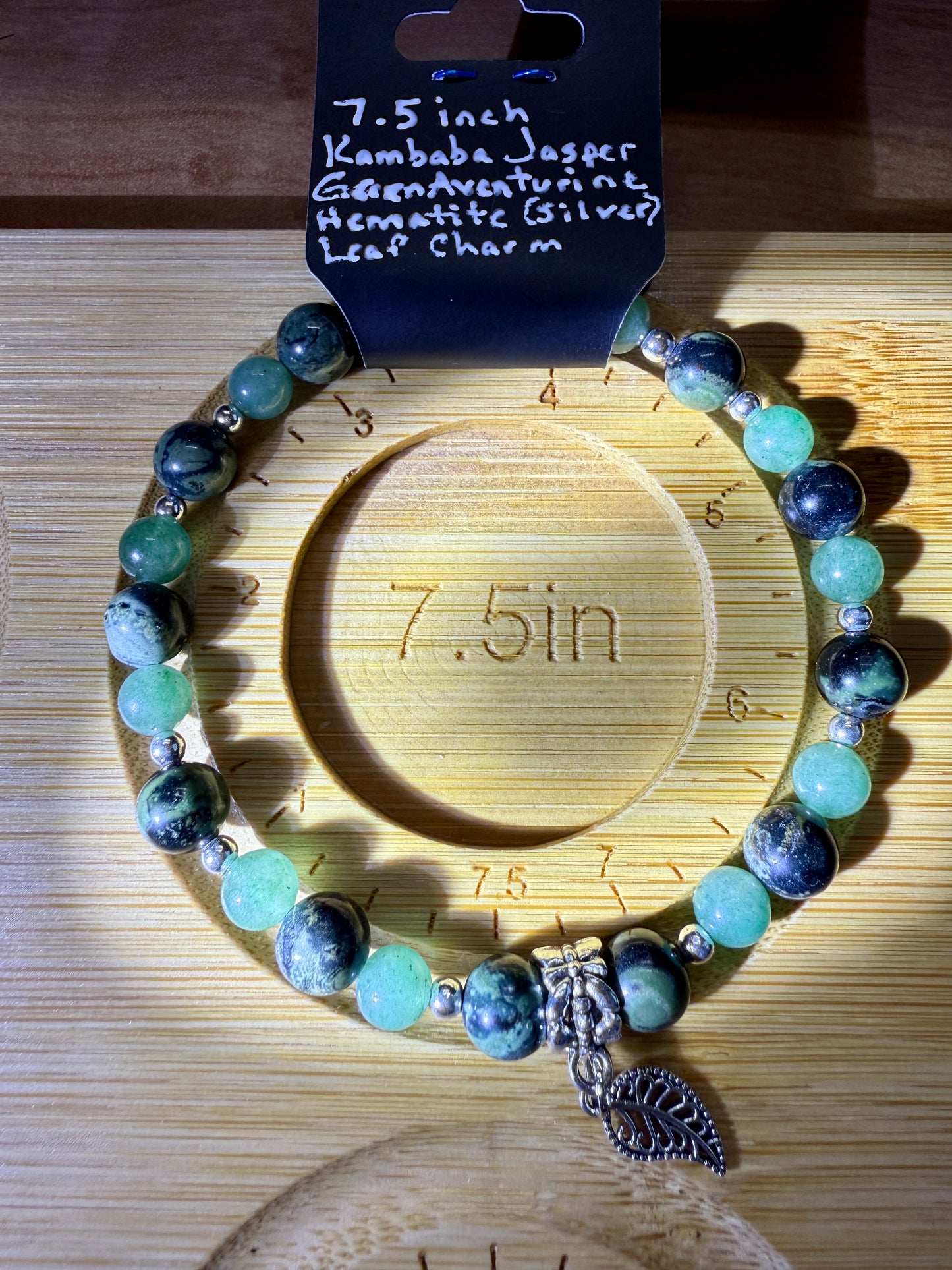 Green Aventurine & Kambaba Jasper Bracelet