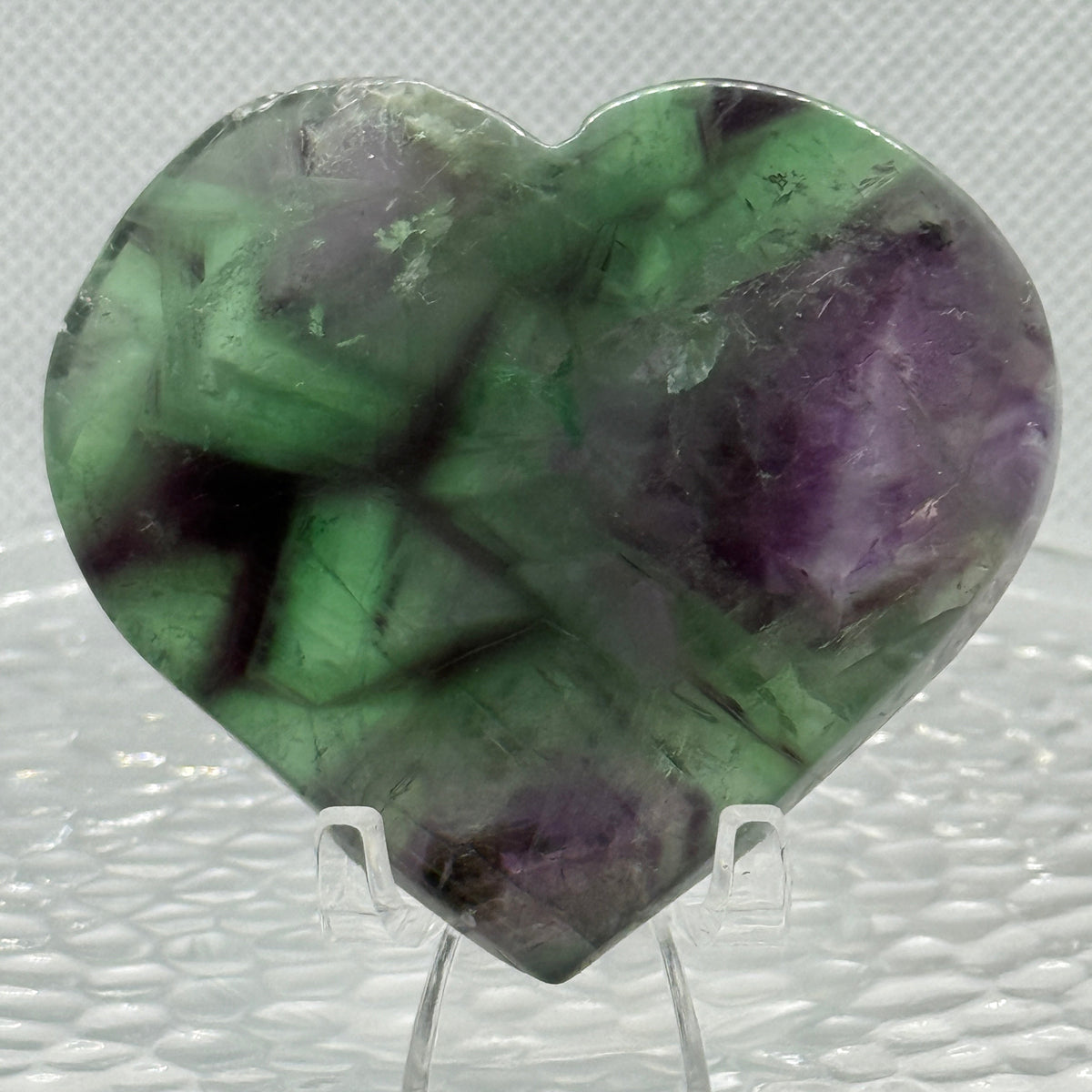 Candy Fluorite Heart Carving