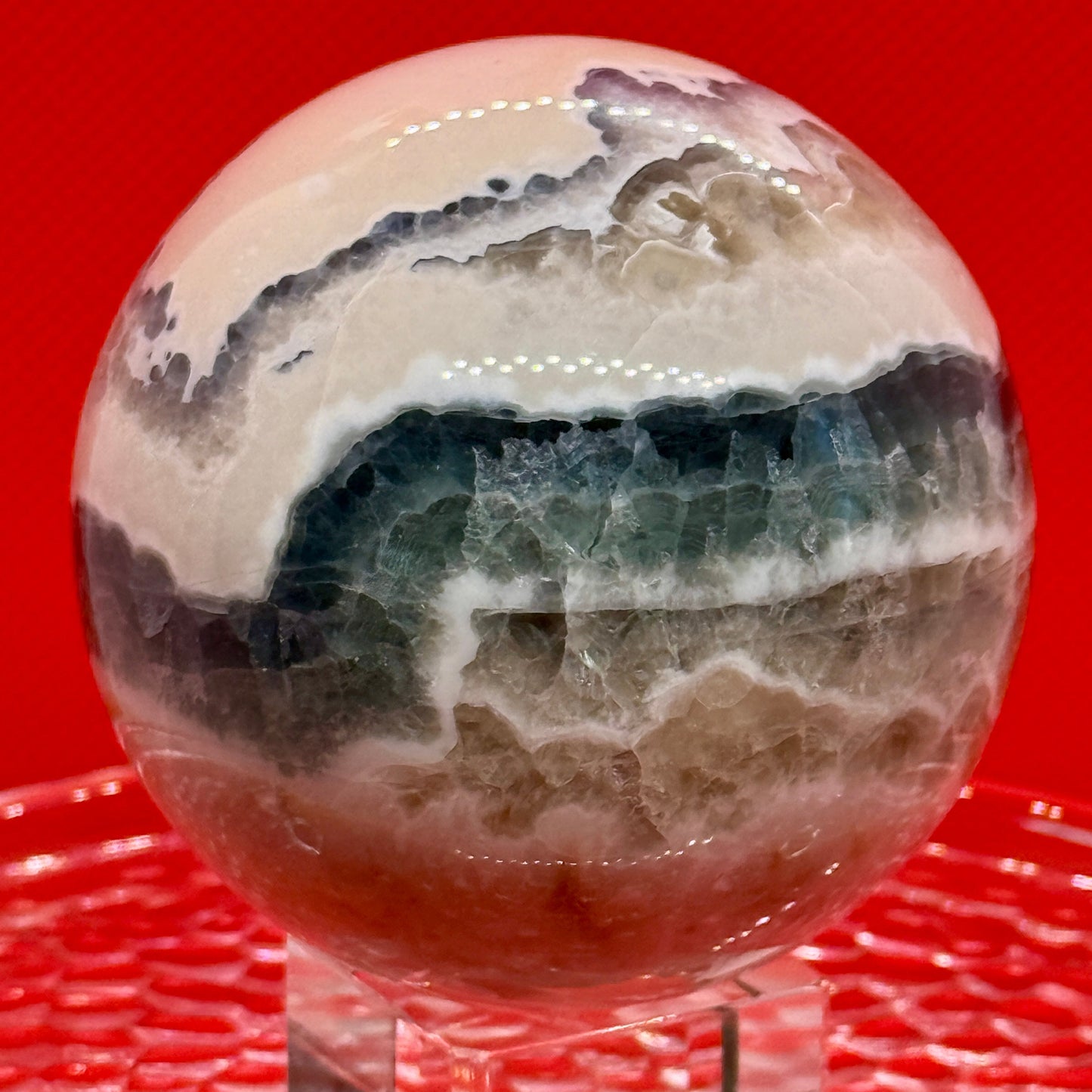 Fluorite Agate Sphere
