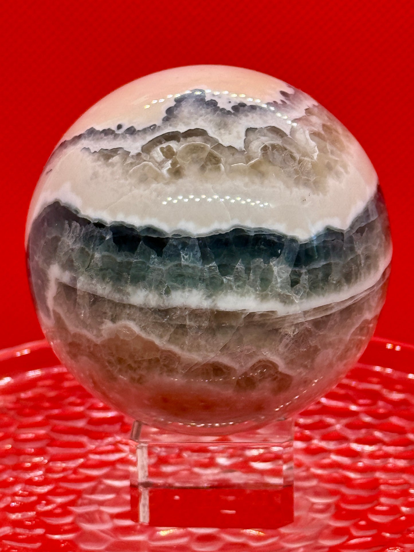 Fluorite Agate Sphere