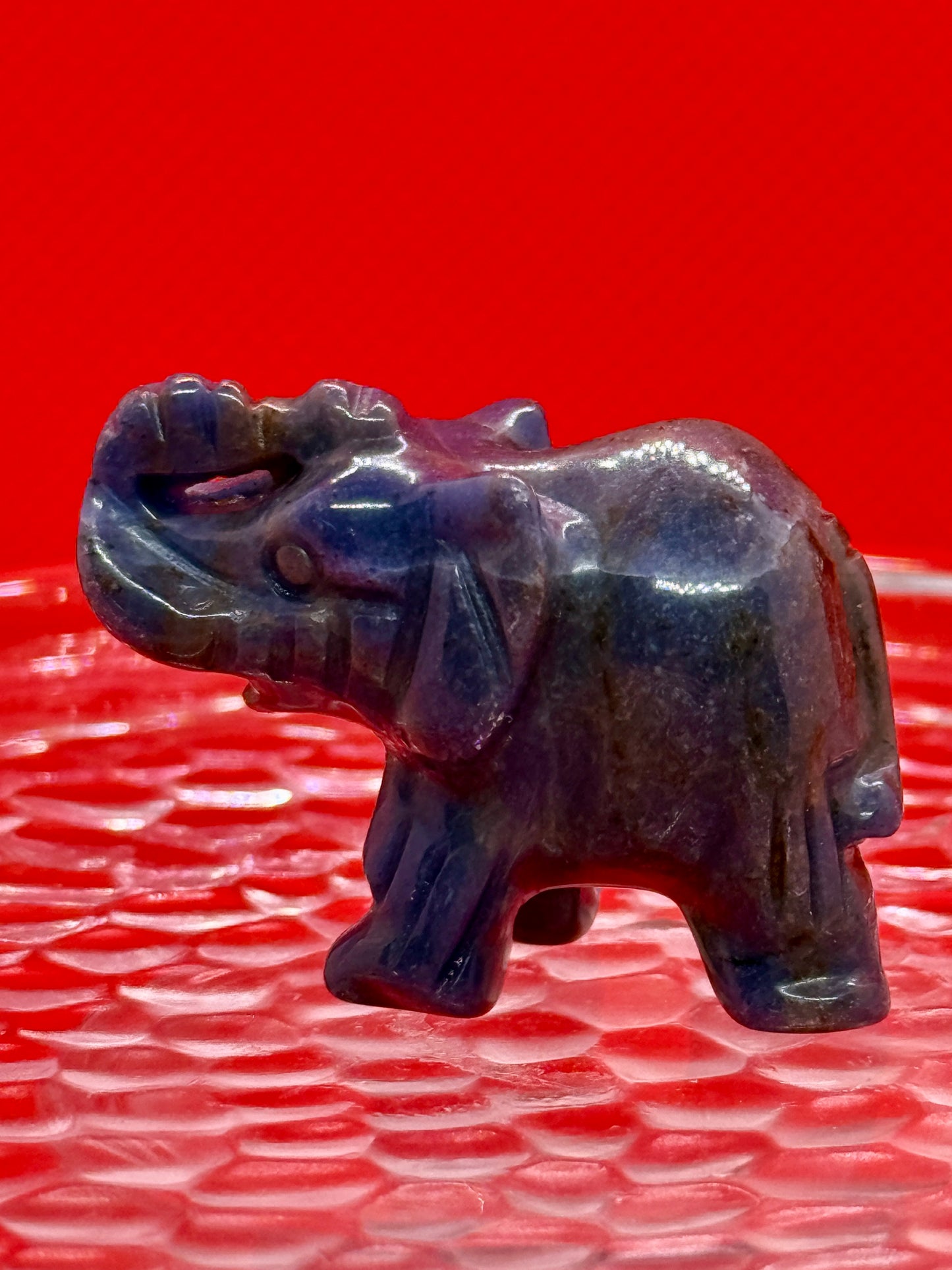 Crystal Elephant Carving