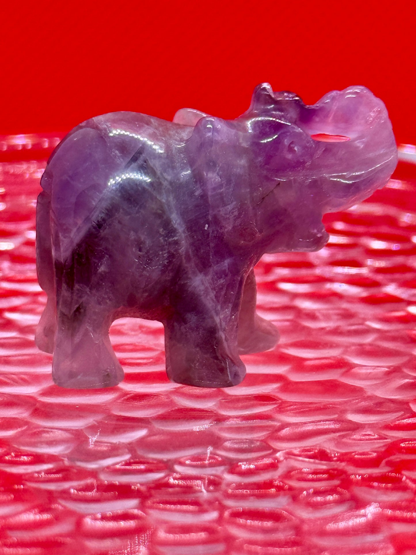 Crystal Elephant Carving