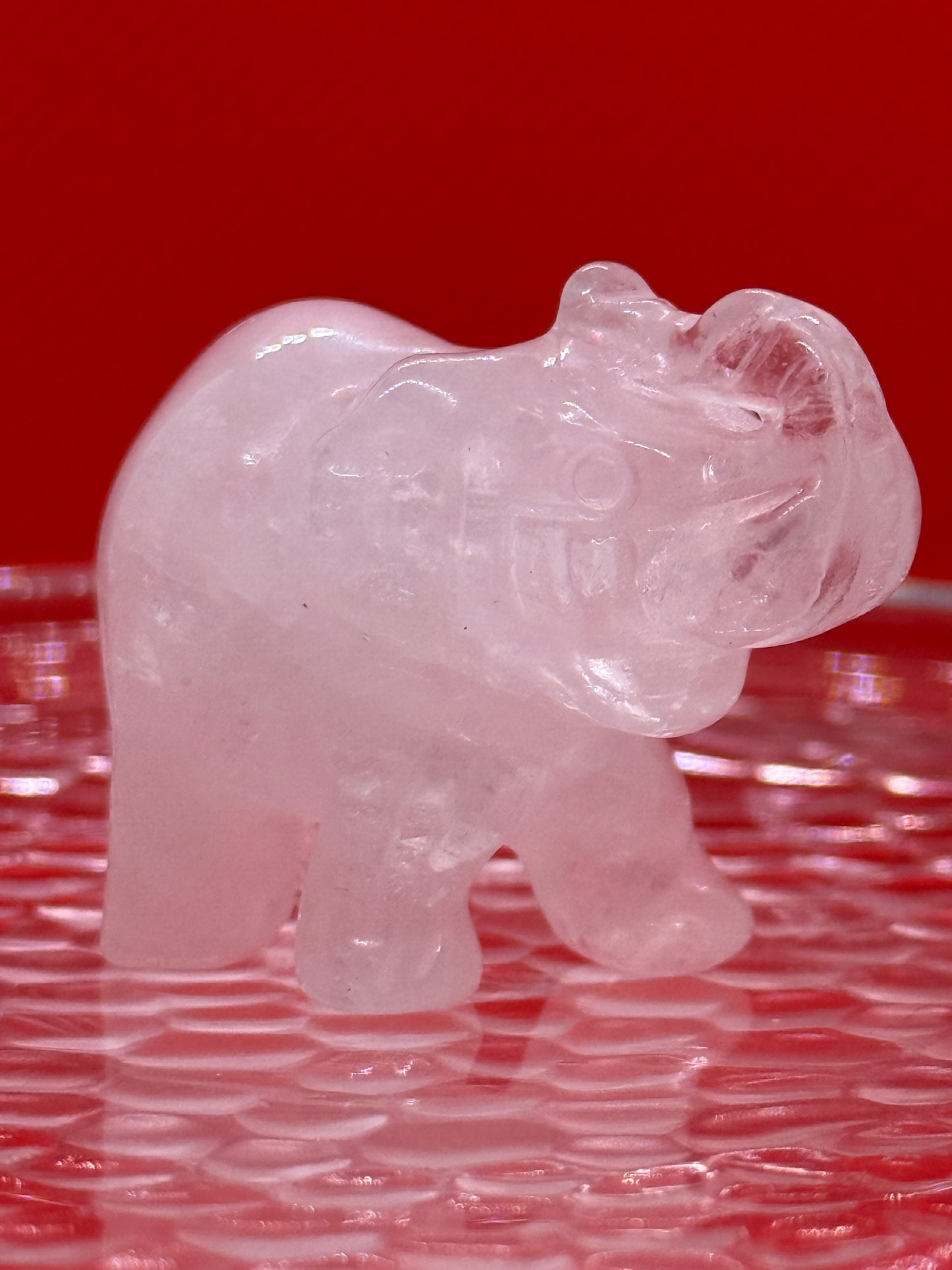 Crystal Elephant Carving