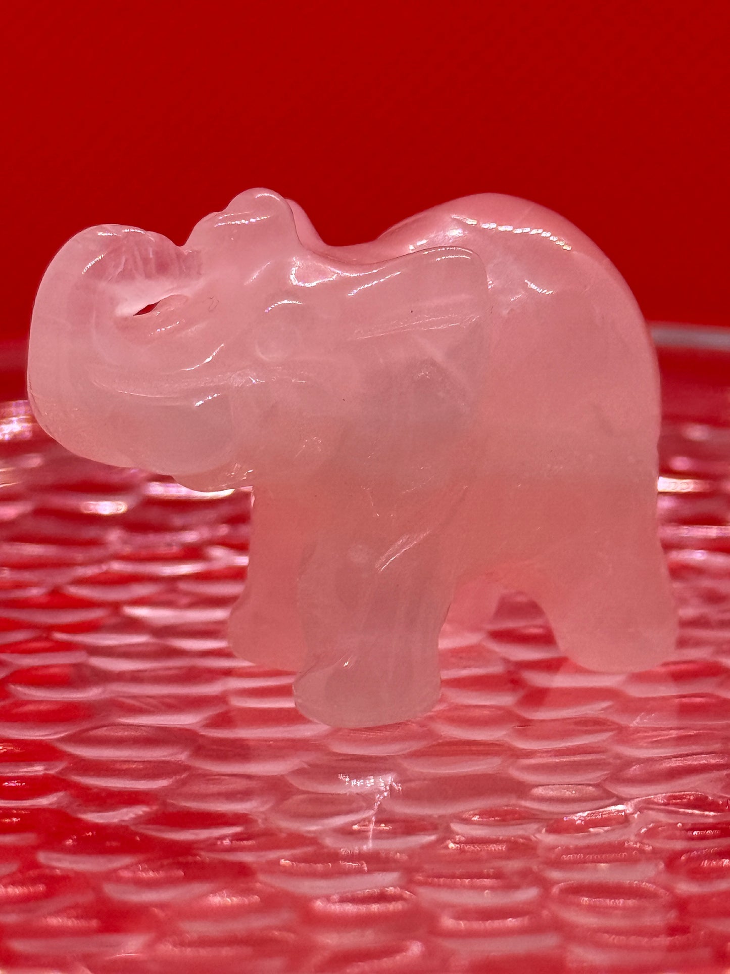 Crystal Elephant Carving