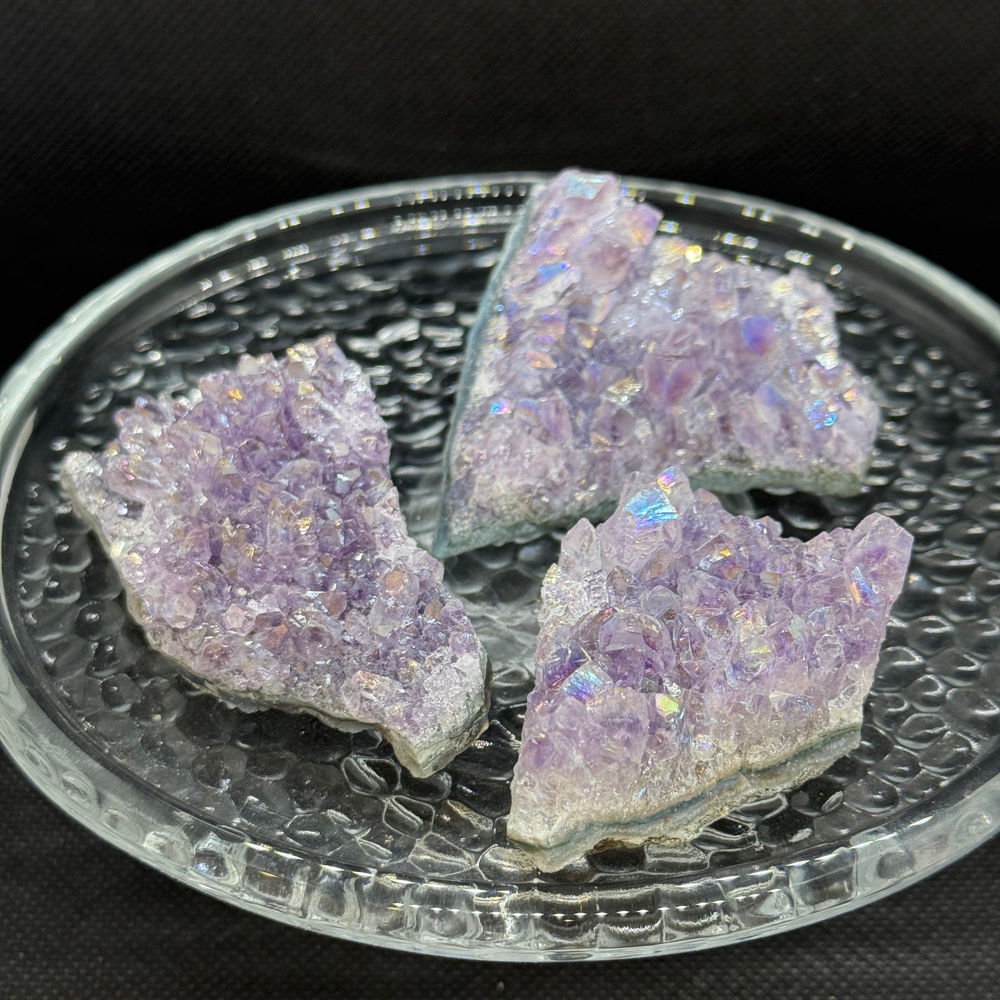 Aura Coated Amethyst Cluster