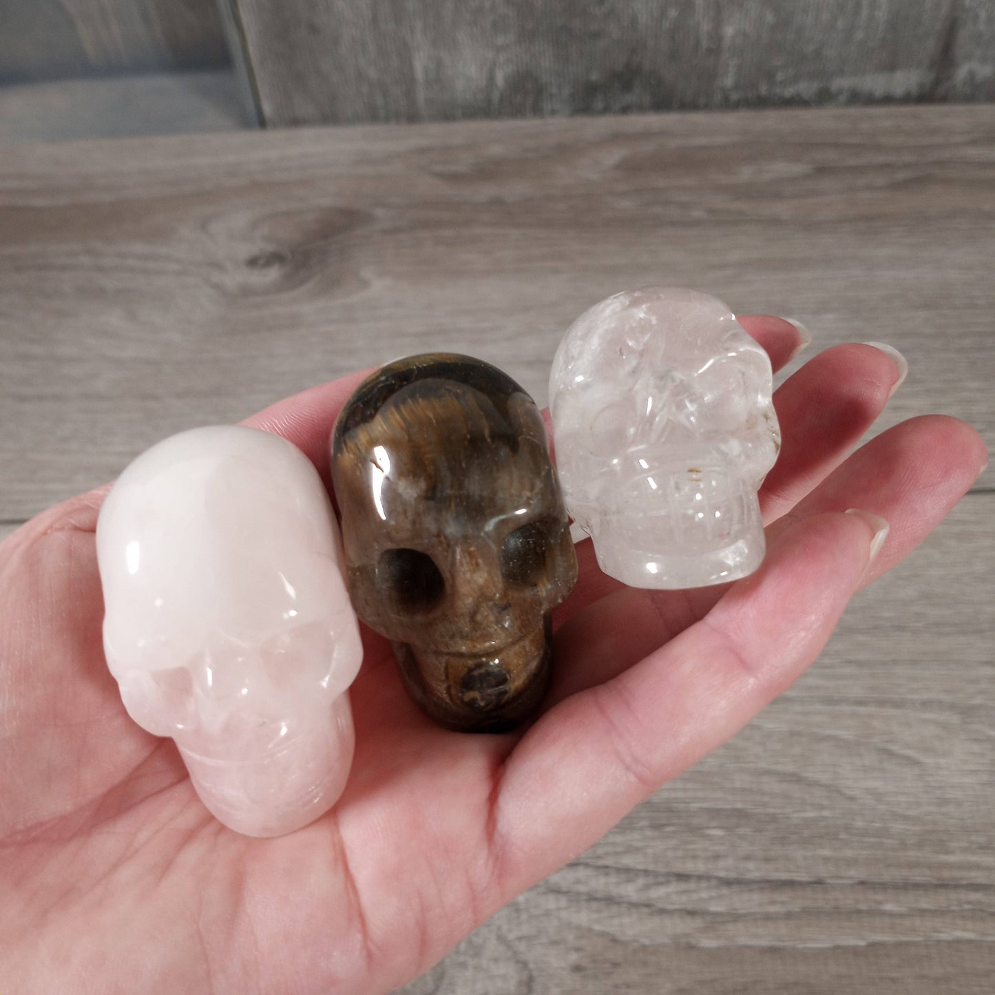 Skull Figurines – Crystal Carvings: Medium