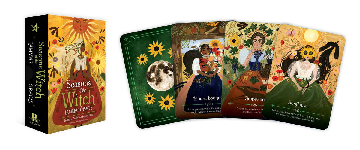 Seasons of the Witch - Lammas Oracle by Lorriane  Anderson: Flashcards; 160 pages / English