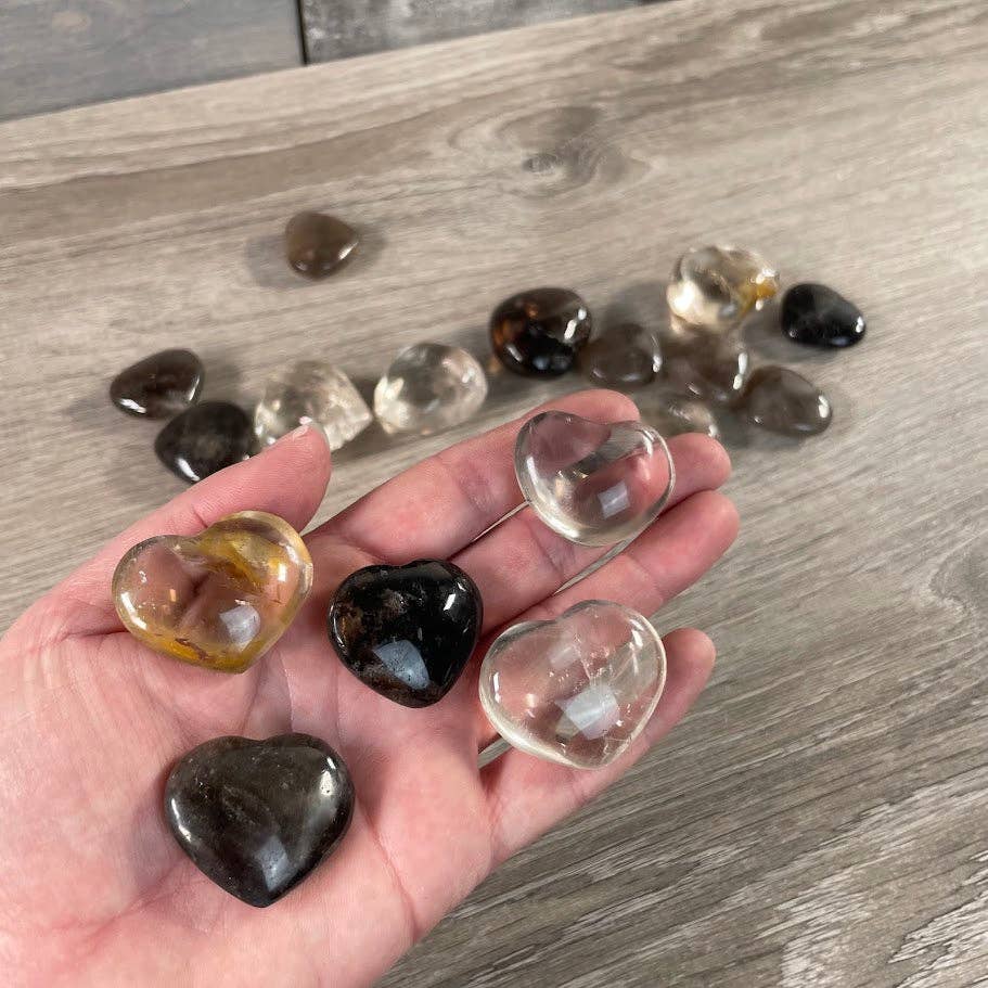 Crystal Hearts: Smoky Quartz