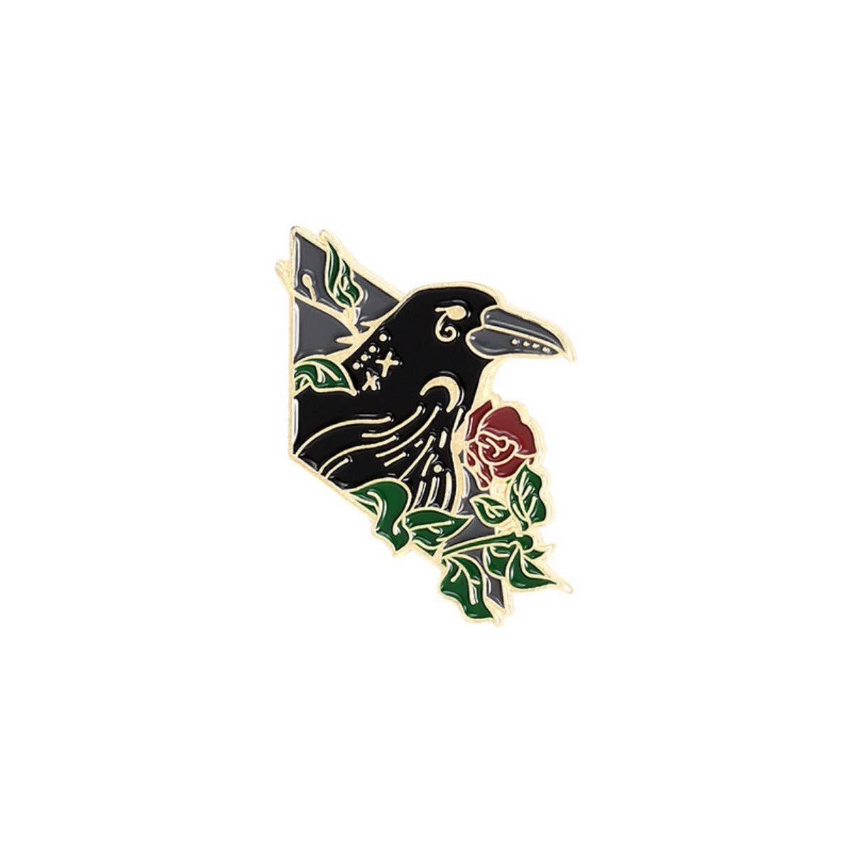 Pinori - Raven Mystique Metal Enamel Pin: XZ3032