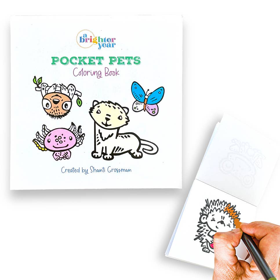 Coloring Book for Adult - Mini 3x3: 50 Pages Pocket Pets Animal Designs