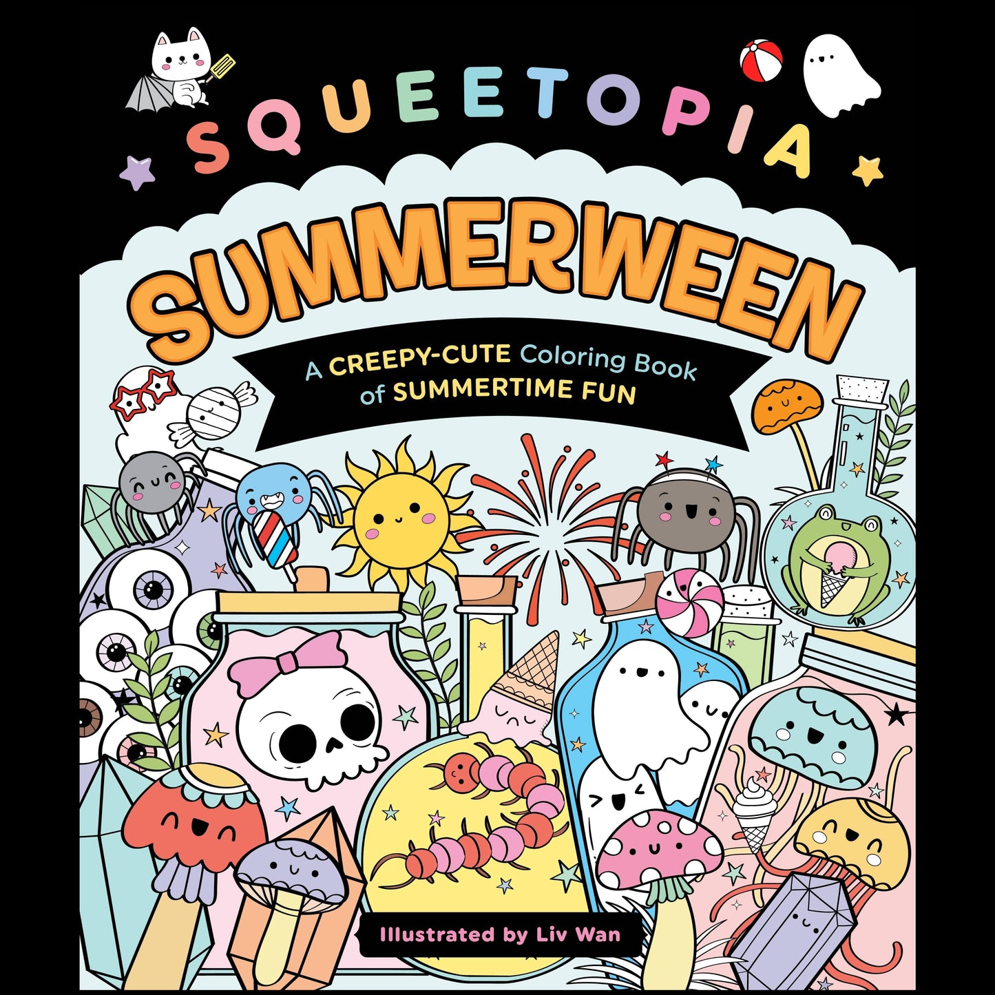 Squeetopia Summerween Creepy-Cute Summertime Coloring Book